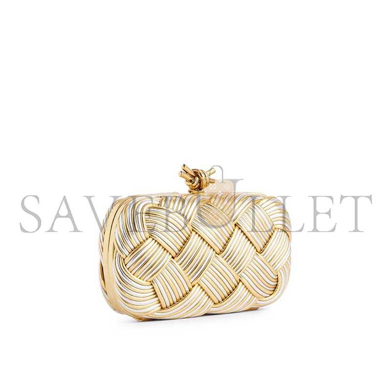 b0tt*ga Ven*ta signature-knot intreccio leather clutch bag 804532v4q318029 (19*11.5*5cm)